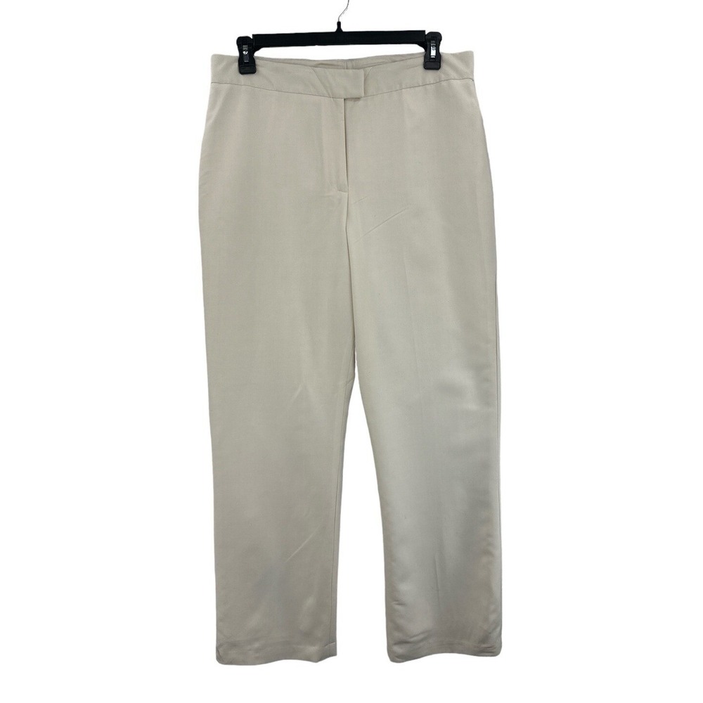 Conrad C Dress Pants Womens 16 Beige NWT Straight Leg High Rise C2329U